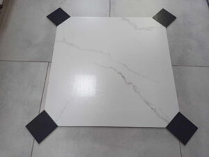 CARRARA BLANCO Lappato REKT oktagon 59,8X59,8 gatunek I kostka 10 cm