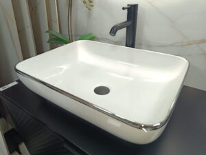 Premiera Umywalka nablatowa  Campa  L  PLATINUM  Pure Wave 55 BLACK 550x400x160 mm   dostawa GRATIS do 2000zł