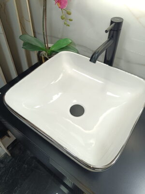 Premiera Umywalka nablatowa  Campa S FRENCH PLATINUM Pure Wave 45 450 x 400 x 160 mm    dostawa GRATIS do 2000zł