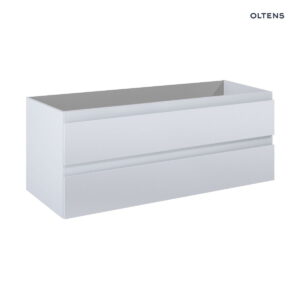 Oltens Vernal szafka 120 cm podumywalkowa wisząca z umywalką szary mat/czarny mat 68465700