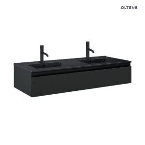 Oltens Vernal umywalka z szafką 120 cm czarny mat 68011300
