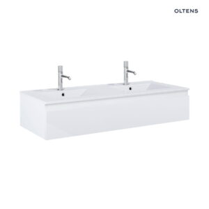 Oltens Vernal umywalka z szafką 120 cm biały połysk 68010000
