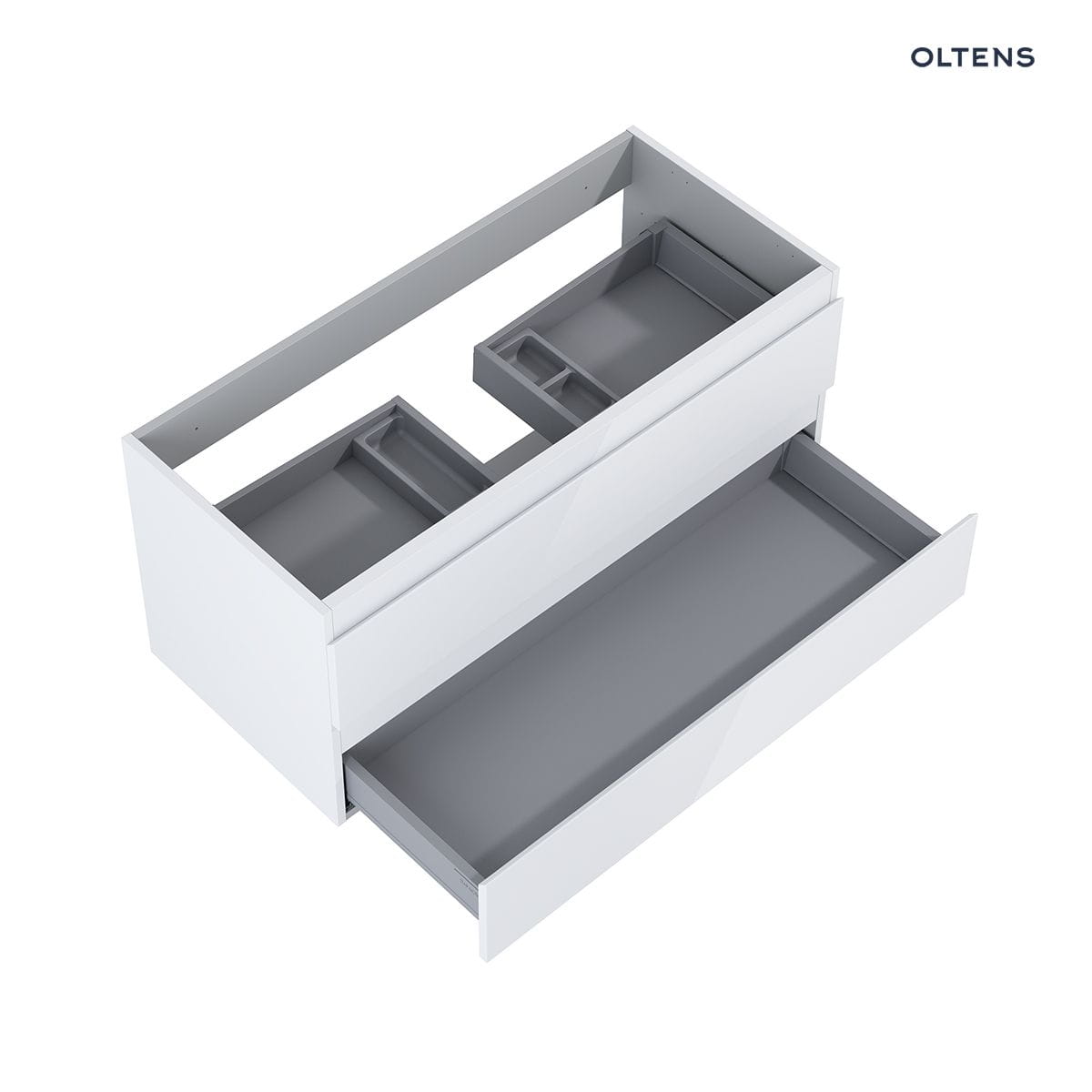 Oltens Vernal umywalka z szafką 100 cm biała 68004000 - obrazek 3