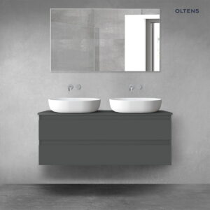 Oltens Vernal szafka 120 cm podumywalkowa wisząca grafit mat 60019400