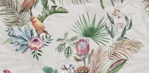 Gres Mural Eden Grey B Sugar 60x120-płytki z ptakami  gatunek I