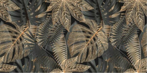 Gres Mural Gold Leaves Sugar 60x120 gatunek I