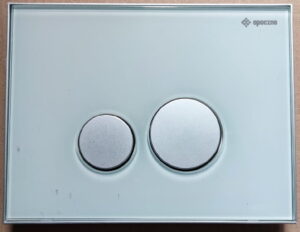 Opoczno PRZYCISK spłukujący CRYSTAL 360° białe szkło