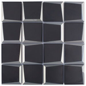 Mozaika 29.8X29.8 SQUARE BLACK 3D gatunek I