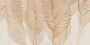 MILD CLAY LEAVES B OBRAZ GRESOWY ŚCIENNY 59,8X119,8 gatunek I