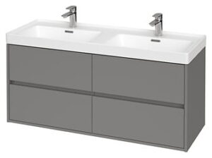 Cersanit Set B285 Crea 120 Szary Mat Zmont ( Szafka + Umywalka) Wirt. Super Cena