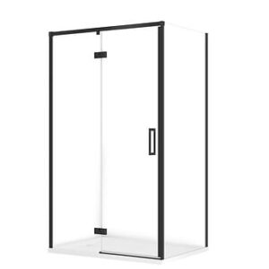 Cersanit Set C134 Kabina Larga Lewa Czarna 120X90X195+Tako Biały 120X4 Wirt