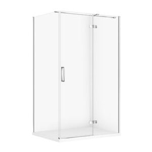 Cersanit Set C592 Kabina City Prawa Chrom 120X90X195+Tako Slim Biały Wir