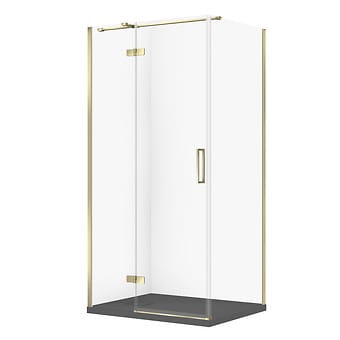 Cersanit Set C565 Kabina City Lewa Złota 100X80X195+Tako Slim Szary Mat Wir