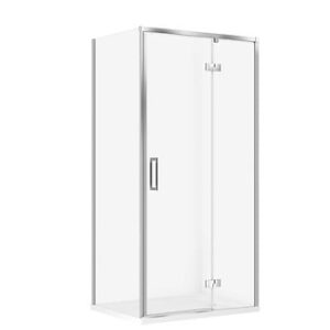 Cersanit Set C137 Kabina Larga Prawa Chrom 100X80X195+Tako Biały 100X4 Wirt