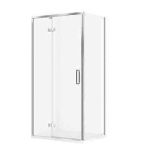 Cersanit Set C136 Kabina Larga Lewa Chrom 100X80X195+Tako Biały 100X4 Wirt