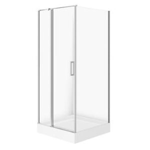 Cersanit Set C172 Kabina Moduo Kwadratowa Lewa 90X90X195+Tako Biały 90X16 Wir