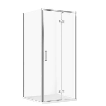 Cersanit Set C141 Kabina Larga Prawa Chrom 90X90X195+Tako Biały 90X4 Wirt