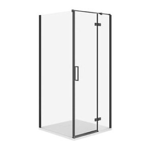 Cersanit Set C507 Kabina City Prawa Czarna 90X90X195+Tako Slim Biały Mat Wir