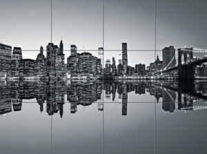 Panel Szklany Widok Miasta Vintage 180x240 Alfa-Cer gatunek I