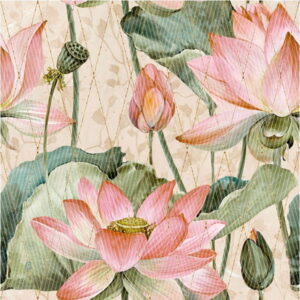 Mural gresowy 60x60 FLOWERS-2 (LOTOS MINI) MAT