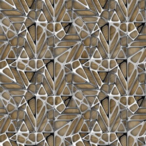 Mural gresowy 60x60 SPIDERWOOD SILVER MAT