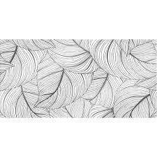Mural gresowy 60x120 CONTOUR LEAVES SILVER STR-S