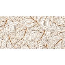 Mural gresowy 60x120 CONTOUR LEAVES GOLD STR-S