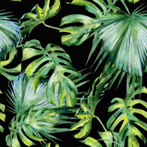 Mural gresowy 60x60 JUNGLE BLACK MAT