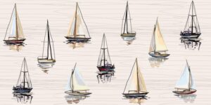 Mural gresowy MARINA Boats MAT 60x120  gatunek I