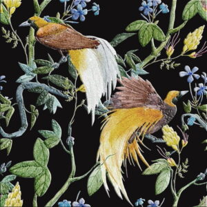 Mural gresowy 60x60 GARDEN BLACK-3 STR-S