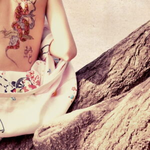 Mural gresowy 60x60 LADY TATTOO 5/6 MAT