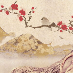 Mural gresowy 60x60 LADY TATTOO 3/6 MAT