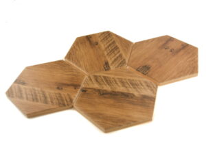 Ceramik Studio Mozaika Heksagon Dark Wood