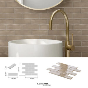 Ceramik Studio Mozaika Venice Taupe