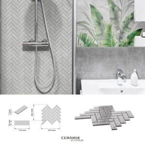 Ceramik Studio Mozaika Vibrant Grey