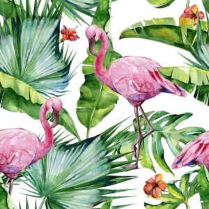 Mural gresowy 60x60 JUNGLE 2 WHITE MAT gatunek I