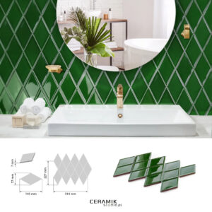 Ceramik Studio Mozaika Unique Green