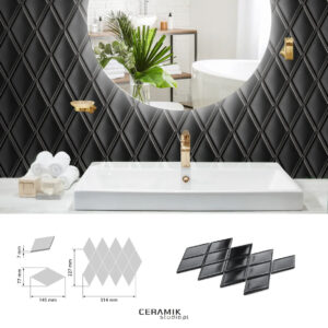 Ceramik Studio Mozaika Unique Black