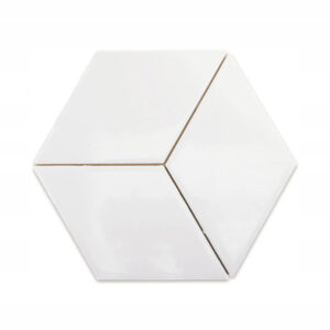 Ceramik Studio Mozaika Romb White Glossy