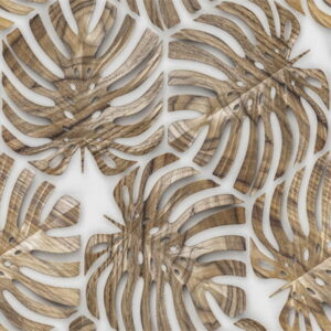 Mural gresowy 60x60 MONSTERA GOLD MAT