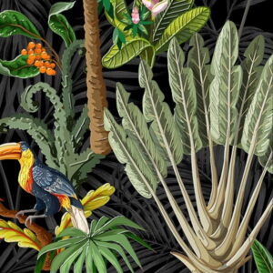 Mural gresowy 60x60 DEK MIDNIGHT GARDEN 8z8 STR gatunek I