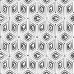 Mural gresowy 60x60 ILLUSION-3 SILVER MAT