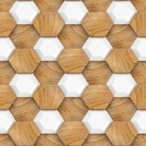 Mural gresowy 60x60 ILLUSION-4 HEX MAT