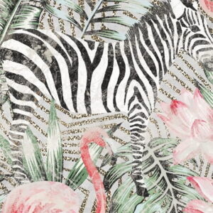 Mural gresowy 60x60 ZEBRA 3/4 MAT