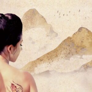 Mural gresowy 60x60 LADY TATTOO 2/6 MAT