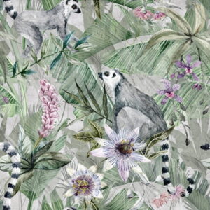 Mural gresowy 60x60 EXOTIC GREY LEMUR MINI MAT