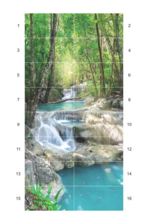 Ceramik Studio Obraz Wielkoformatowy ceramiczna obraz Wodospad 240×120