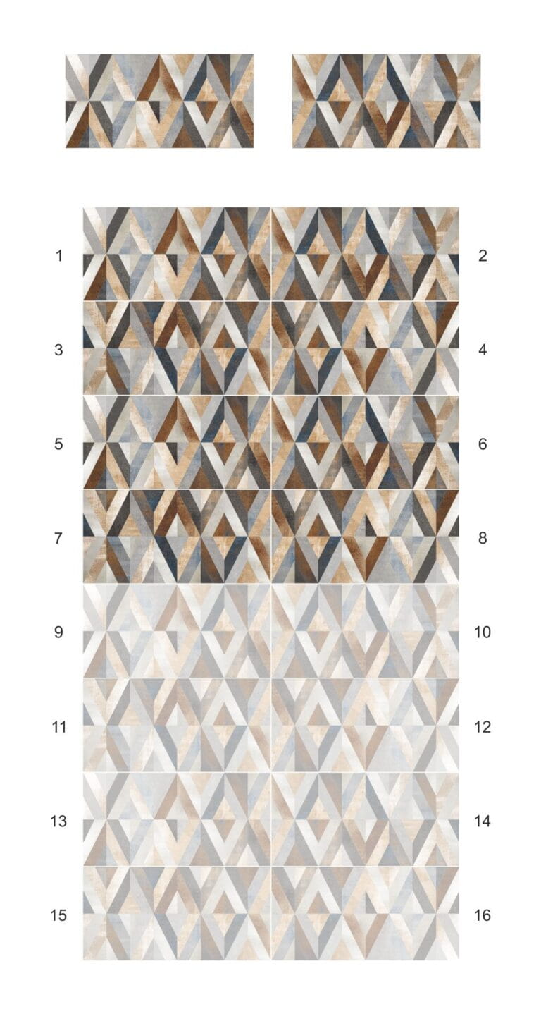 Ceramik Studio Obraz Wielkoformatowy płytka ceramiczna Romb Arte 120×120 - obrazek 3