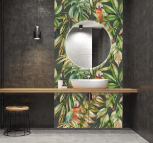 Ceramik Studio Obraz Wielkoformatowy Ceramiczny obraz Papugi 120×120