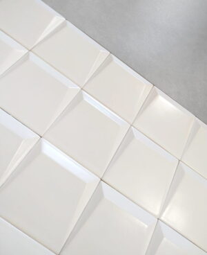 Ceramik Studio płytka ceramiczne Cube 3D White Matt 12,5×12,5cm